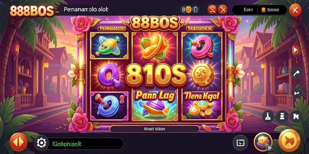 Screenshot menunjukkan gameplay seru di permainan Slot 88BOS.
