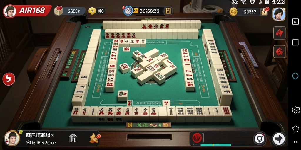Tampilan gameplay Mahjong yang seru di AIR168.