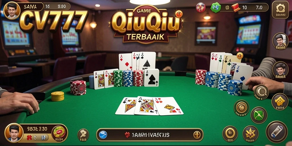 Tampilan gameplay QiuQiu yang seru dan mendebarkan.