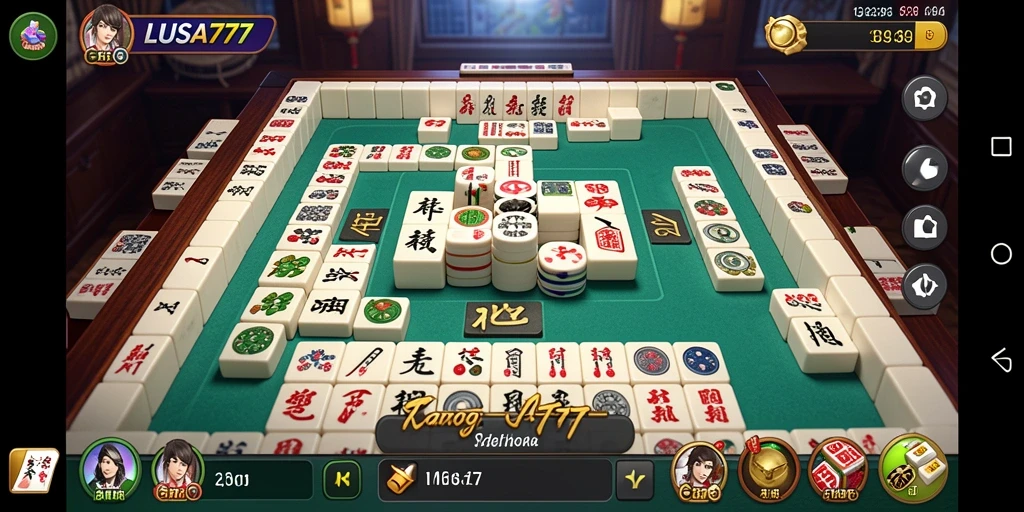 Tampilan layar game LUSA777 yang menampilkan gameplay Mahjong menarik.