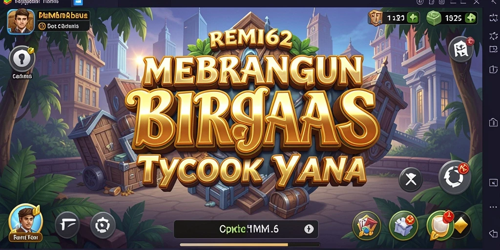 Tampilan gameplay <strong>REMI62</strong> menunjukkan aksi membangun kerajaan bisnis yang seru.