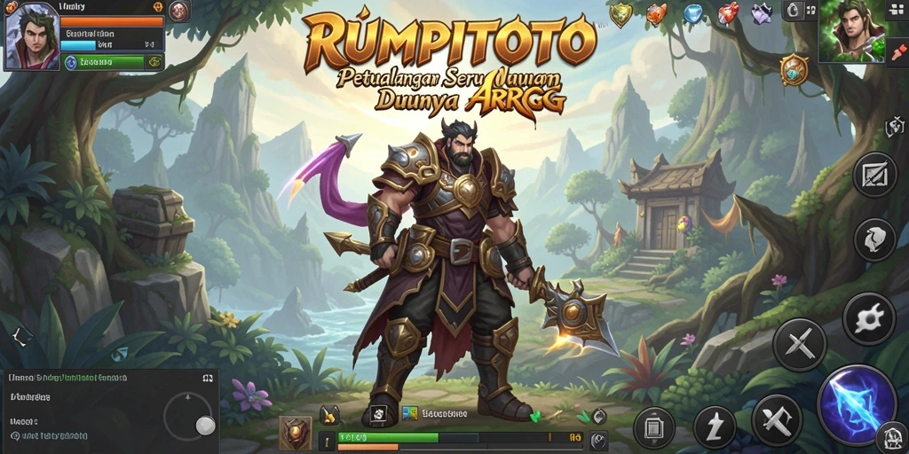 Gameplay mendebarkan RUMPITOTO dalam dunia fantasi yang kaya.