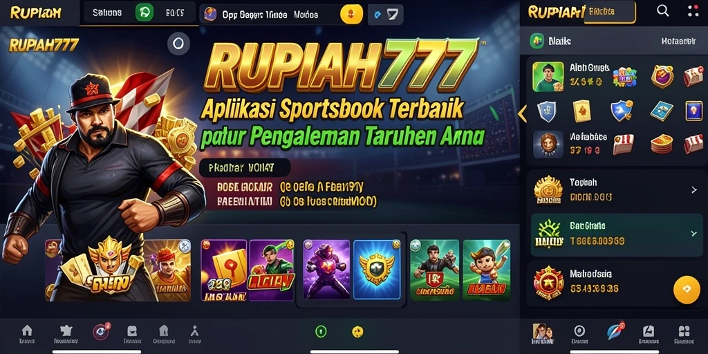 Tampilan gameplay RUPIAH777 dengan berbagai pilihan taruhan olahraga.