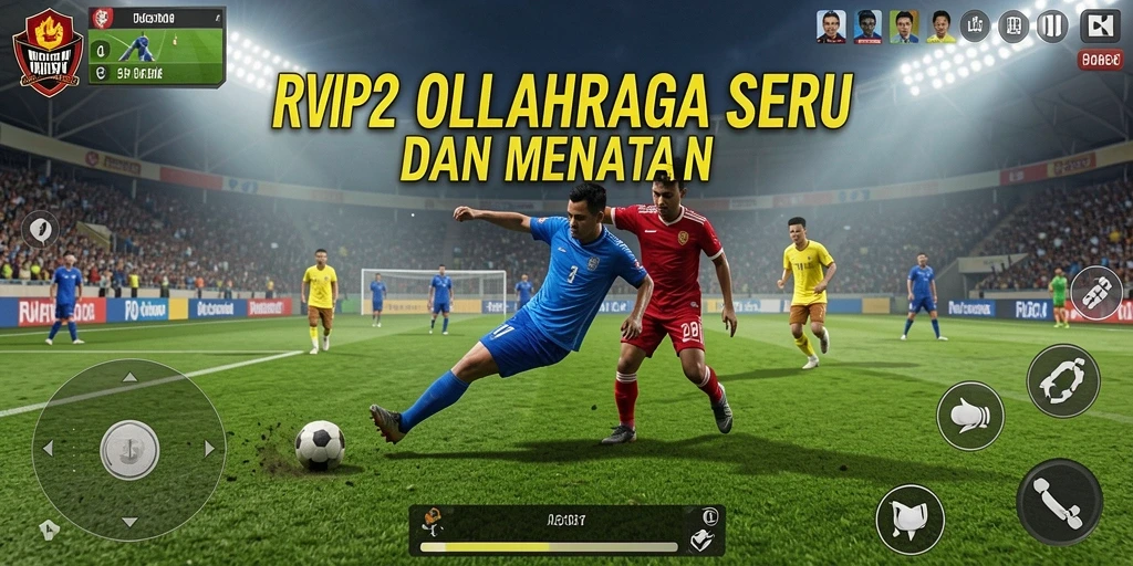 Screenshot menampilkan aksi seru dalam gameplay olahraga RVIP2.