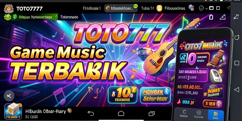 Screenshot gameplay <strong>TOTO777</strong> menampilkan pemain bersaing dalam permainan musik.