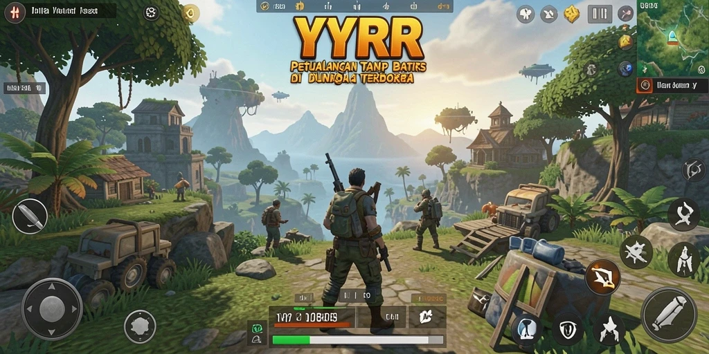 Gameplay seru di dunia terbuka YYRR yang penuh petualangan.